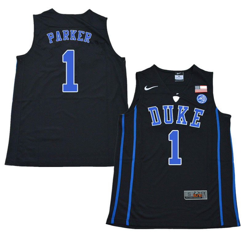 Duke Blue Devils #1 Jabari Parker College Basketball Jerseys Sale-Black